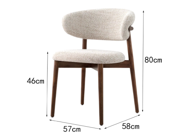 Lennox Curved Dining Chair